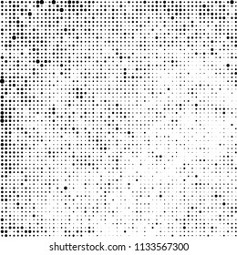 The texture of halftone is black and white. Abstract dot pattern