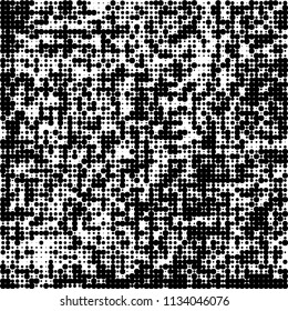 The texture of halftone is black and white. Abstract dot pattern