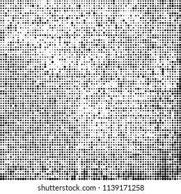 The texture of halftone is black and white. Chaotic pattern of dots
