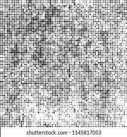 The texture of halftone is black and white. Chaotic pattern of dots