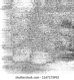 The texture of halftone is black and white. Chaotic pattern of dots