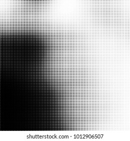 The texture of halftone black and white. Monochrome abstract futuristic background. The pattern of dots of ink for printing and creating your own unique design for business cards, posters, labels