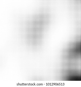 The texture of halftone black and white. Monochrome abstract futuristic background. The pattern of dots of ink for printing and creating your own unique design for business cards, posters, labels