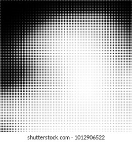 The texture of halftone black and white. Monochrome abstract futuristic background. The pattern of dots of ink for printing and creating your own unique design for business cards, posters, labels