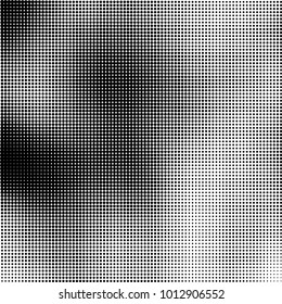 The texture of halftone black and white. Monochrome abstract futuristic background. The pattern of dots of ink for printing and creating your own unique design for business cards, posters, labels
