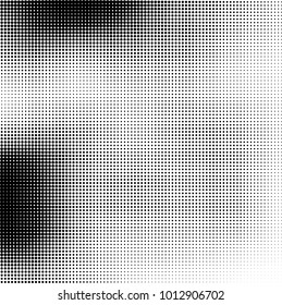 The texture of halftone black and white. Monochrome abstract futuristic background. The pattern of dots of ink for printing and creating your own unique design for business cards, posters, labels