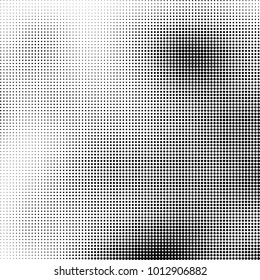 The texture of halftone black and white. Monochrome abstract futuristic background. The pattern of dots of ink for printing and creating your own unique design for business cards, posters, labels