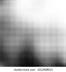 The texture of halftone black and white. Monochrome abstract futuristic background. The pattern of dots of ink for printing and creating your own unique design for business cards, posters, labels
