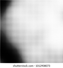 The texture of halftone black and white. Monochrome abstract futuristic background. The pattern of dots of ink for printing and creating your own unique design for business cards, posters, labels