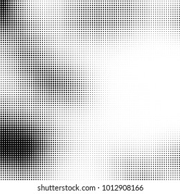 The texture of halftone black and white. Monochrome abstract futuristic background. The pattern of dots of ink for printing and creating your own unique design for business cards, posters, labels