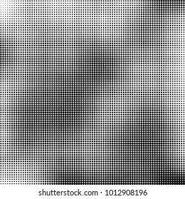 The texture of halftone black and white. Monochrome abstract futuristic background. The pattern of dots of ink for printing and creating your own unique design for business cards, posters, labels