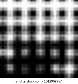 The texture of halftone black and white. Monochrome abstract futuristic background. The pattern of dots of ink for printing and creating your own unique design for business cards, posters, labels