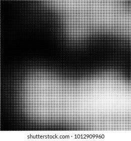 The texture of halftone black and white. Monochrome abstract futuristic background. The pattern of dots of ink for printing and creating your own unique design for business cards, posters, labels