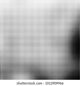 The texture of halftone black and white. Monochrome abstract futuristic background. The pattern of dots of ink for printing and creating your own unique design for business cards, posters, labels