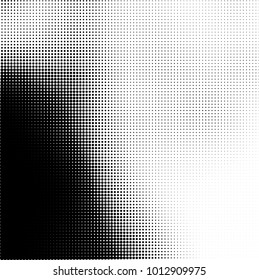 The texture of halftone black and white. Monochrome abstract futuristic background. The pattern of dots of ink for printing and creating your own unique design for business cards, posters, labels