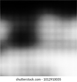 The texture of halftone black and white. Monochrome abstract futuristic background. The pattern of dots of ink for printing and creating your own unique design for business cards, posters, labels