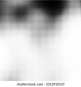 The texture of halftone black and white. Monochrome abstract futuristic background. The pattern of dots of ink for printing and creating your own unique design for business cards, posters, labels