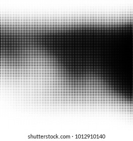 The texture of halftone black and white. Monochrome abstract futuristic background. The pattern of dots of ink for printing and creating your own unique design for business cards, posters, labels
