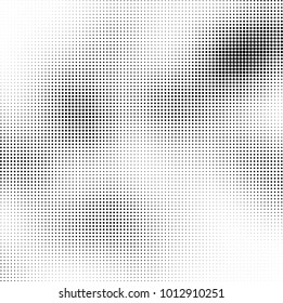 The texture of halftone black and white. Monochrome abstract futuristic background. The pattern of dots of ink for printing and creating your own unique design for business cards, posters, labels