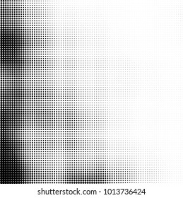 The texture of halftone black and white. Monochrome abstract futuristic background. The pattern of dots of ink for printing and creating your own unique design for business cards, posters, labels
