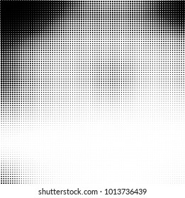The texture of halftone black and white. Monochrome abstract futuristic background. The pattern of dots of ink for printing and creating your own unique design for business cards, posters, labels