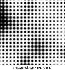 The texture of halftone black and white. Monochrome abstract futuristic background. The pattern of dots of ink for printing and creating your own unique design for business cards, posters, labels