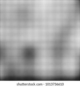 The texture of halftone black and white. Monochrome abstract futuristic background. The pattern of dots of ink for printing and creating your own unique design for business cards, posters, labels
