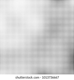 The texture of halftone black and white. Monochrome abstract futuristic background. The pattern of dots of ink for printing and creating your own unique design for business cards, posters, labels