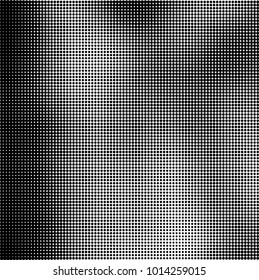 The texture of halftone black and white. Monochrome abstract futuristic background. The pattern of dots of ink for printing and creating your own unique design for business cards, posters, labels