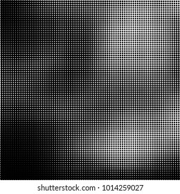 The texture of halftone black and white. Monochrome abstract futuristic background. The pattern of dots of ink for printing and creating your own unique design for business cards, posters, labels