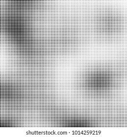 The texture of halftone black and white. Monochrome abstract futuristic background. The pattern of dots of ink for printing and creating your own unique design for business cards, posters, labels