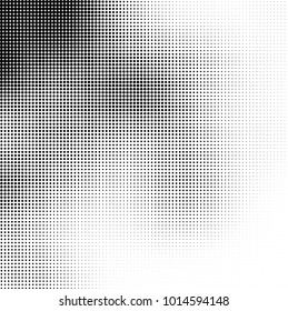 The texture of halftone black and white. Monochrome abstract futuristic background. The pattern of dots of ink for printing and creating your own unique design for business cards, posters, labels