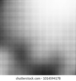 The texture of halftone black and white. Monochrome abstract futuristic background. The pattern of dots of ink for printing and creating your own unique design for business cards, posters, labels