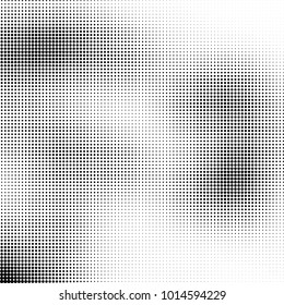 The texture of halftone black and white. Monochrome abstract futuristic background. The pattern of dots of ink for printing and creating your own unique design for business cards, posters, labels