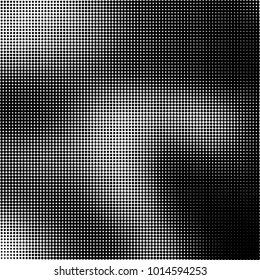 The texture of halftone black and white. Monochrome abstract futuristic background. The pattern of dots of ink for printing and creating your own unique design for business cards, posters, labels