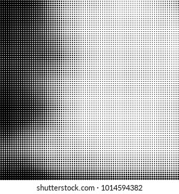 The texture of halftone black and white. Monochrome abstract futuristic background. The pattern of dots of ink for printing and creating your own unique design for business cards, posters, labels