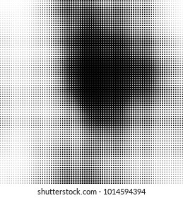 The texture of halftone black and white. Monochrome abstract futuristic background. The pattern of dots of ink for printing and creating your own unique design for business cards, posters, labels