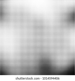 The texture of halftone black and white. Monochrome abstract futuristic background. The pattern of dots of ink for printing and creating your own unique design for business cards, posters, labels