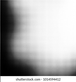 The texture of halftone black and white. Monochrome abstract futuristic background. The pattern of dots of ink for printing and creating your own unique design for business cards, posters, labels