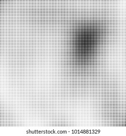 The texture of halftone black and white. Monochrome abstract futuristic background. The pattern of dots of ink for printing and creating your own unique design for business cards, posters, labels