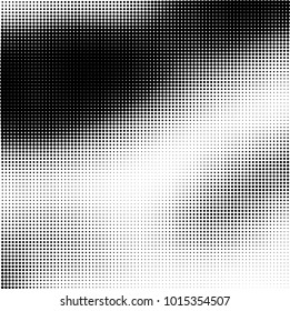 The texture of halftone black and white. Monochrome abstract futuristic background. The pattern of dots of ink for printing and creating your own unique design for business cards, posters, labels