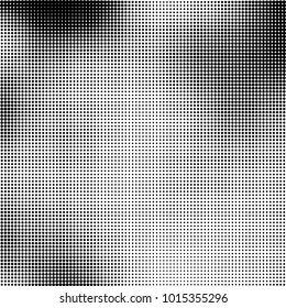 The texture of halftone black and white. Monochrome abstract futuristic background. The pattern of dots of ink for printing and creating your own unique design for business cards, posters, labels