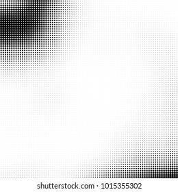 The texture of halftone black and white. Monochrome abstract futuristic background. The pattern of dots of ink for printing and creating your own unique design for business cards, posters, labels