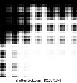 The texture of halftone black and white. Monochrome abstract futuristic background. The pattern of dots of ink for printing and creating your own unique design for business cards, posters, labels