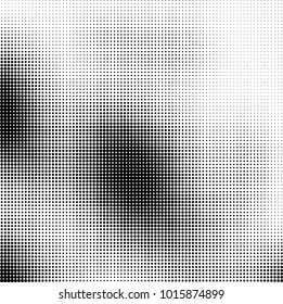 The texture of halftone black and white. Monochrome abstract futuristic background. The pattern of dots of ink for printing and creating your own unique design for business cards, posters, labels