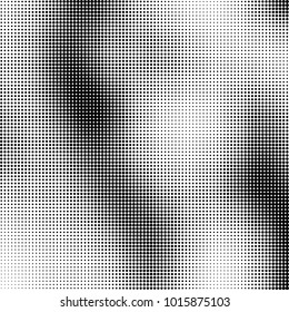 The texture of halftone black and white. Monochrome abstract futuristic background. The pattern of dots of ink for printing and creating your own unique design for business cards, posters, labels