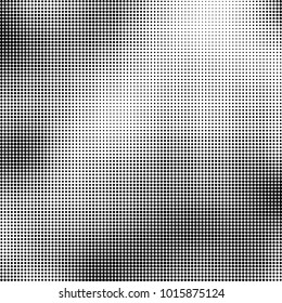 The texture of halftone black and white. Monochrome abstract futuristic background. The pattern of dots of ink for printing and creating your own unique design for business cards, posters, labels
