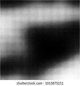 The texture of halftone black and white. Monochrome abstract futuristic background. The pattern of dots of ink for printing and creating your own unique design for business cards, posters, labels