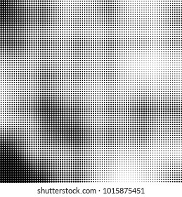 The texture of halftone black and white. Monochrome abstract futuristic background. The pattern of dots of ink for printing and creating your own unique design for business cards, posters, labels
