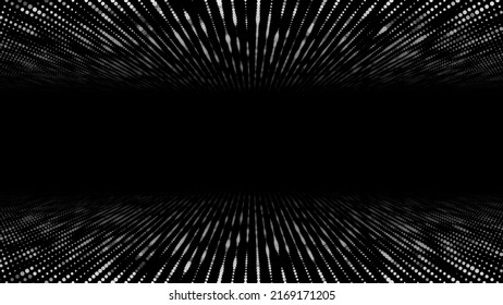 Textur der Halftonpunkte. Futuristischer abstrakter Hintergrund. Fehler-Glitch-Bildschirm. Vektorgrafik.